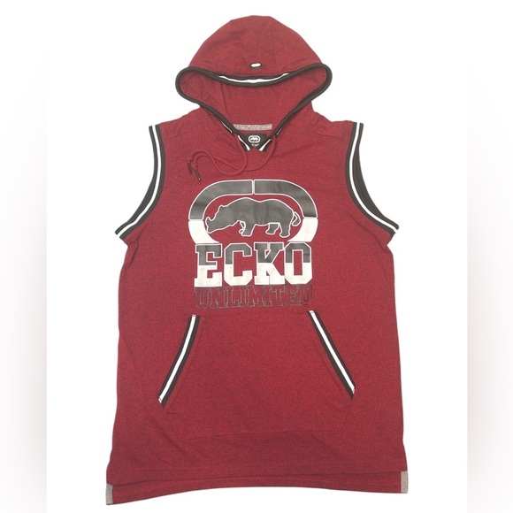 Ecko Unlimited Graphic Sleeveless Hoodie - Picture 1 of 7